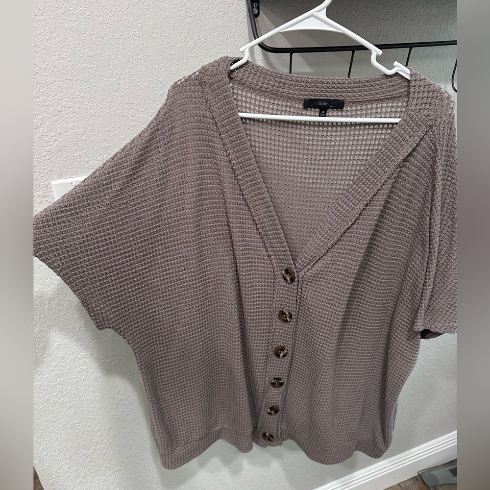 Oversized button up